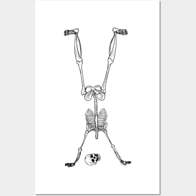 Phalanx Stand - Halloween Party Skeleton Wall Art by georgiagoddard